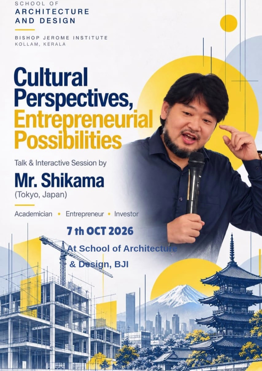 Global Visions & Architectural Mindsets: Mr. Shikama Inspires First-Year B.Arch Students